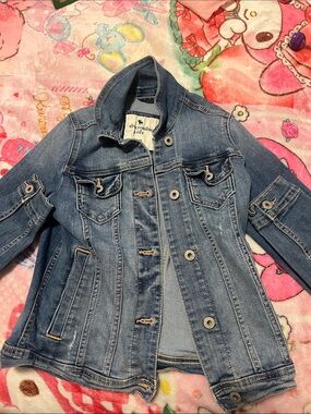 abercrombie kids Blue Denim Jean Jacket